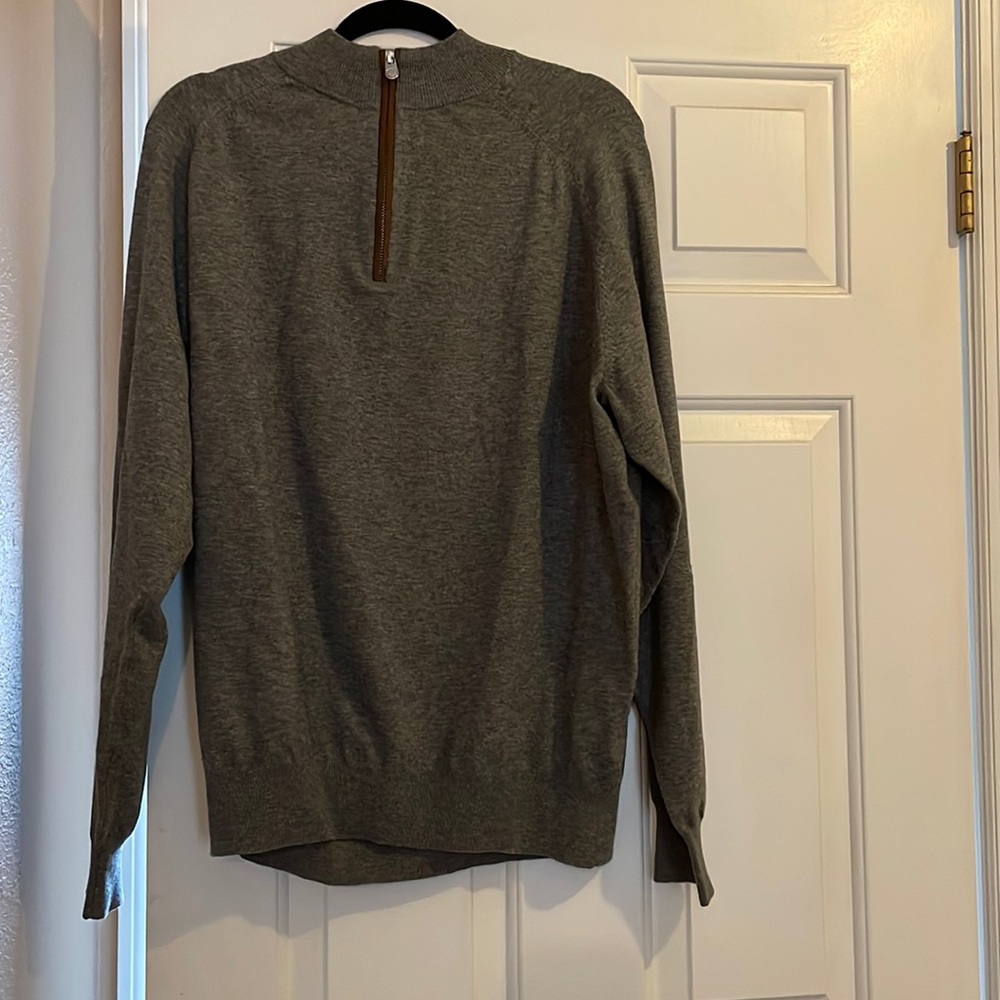 Grey Peter Millar Quarter Zip